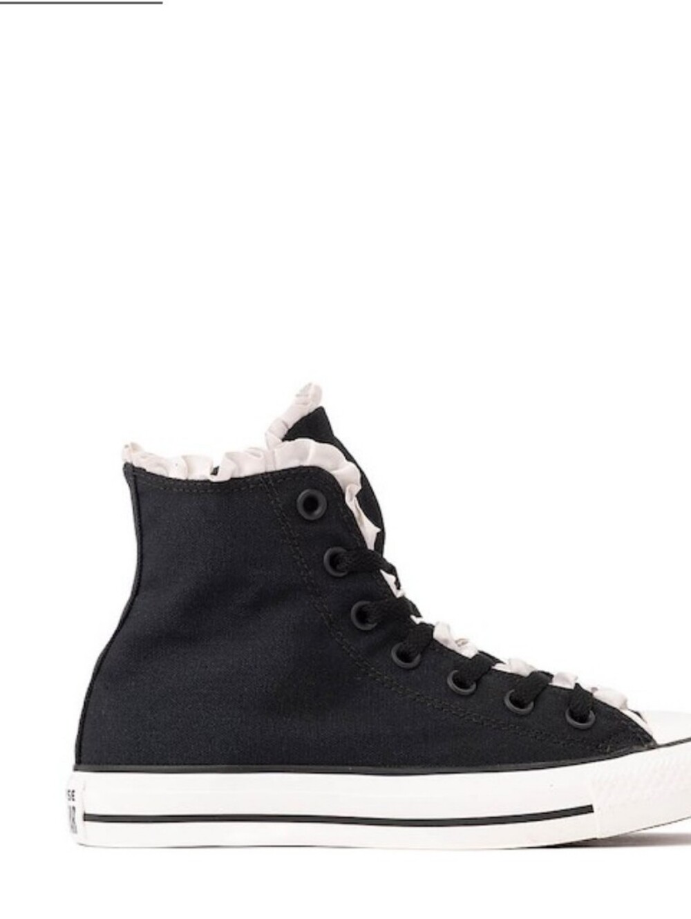 Converse Chuck Taylor All Star Frills High-Top Sneaker- Black - Picture 4 of 11